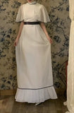 Elegant Prom Dress White Crew Neck Gala Dress Formal Dress Evening Dress HZ0319