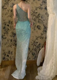 Ombre Prom Dress Off Shoulder Gala Dress Birthday Party Dress Evening Dress HZ0319