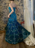 New Arrival Prom Dress Strapless Mermiad Gala Dress Birthday Party Dress Evening Dress HZ0319