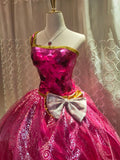 New Arrival Prom Dress Satin Off Shoulder Evening Dress Quinceanera Dress Ball Gown HZ0319