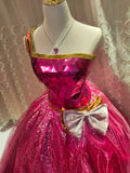 New Arrival Prom Dress Satin Off Shoulder Evening Dress Quinceanera Dress Ball Gown HZ0319