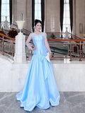 Elegant Prom Dress Crew Neck Gala Dress Formal Dress Evening Dress HZ0319