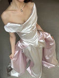 Stunning Wedding Dress Off Shoulder Pleated Wedding Dress HZ0319