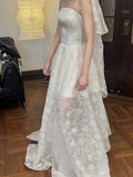 New Design Wedding Dress Strapless Pleated Wedding Dress HZ0319