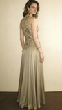 Charming Prom Dress A Line High-collar Pleated Cocktail Dress Evening Dress Wedding Guest Dress HZ0319