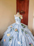 Charming Prom Dress Spaghetti Straps Pleated Tulle Evening Dress Quinceanera Dress Ball Gown HZ0319