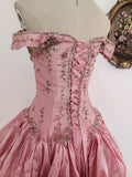 Stunning Prom Dress Off Shoulder Pleated Evening Dress Sweet 16 Dress Ball Gown HZ0319