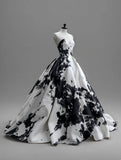 Fashion Ball Gown Sweetheart Pleated Prom Dresses Evening Gown Quinceanera Dress HZ0319