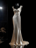Gorgeous Satin Prom Dress Sweetheart Beading Pleated Mermaid Formal Dresses Evening Dress Gala Gown HZ0319