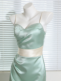 Pretty Prom Dress Satin Sweetheart Ruffle Gala Evening Gown Dress Birthday Party Outfits HZ0319