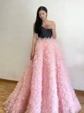 Stunning Prom Dress Sweetheart Pleated Gala Evening Gown Dress Birthday Party Outfits HZ0319