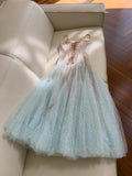 Sparking Prom Dress Spahetti Straps Pleated Gala Evening Gown Dress Birthday Party Outfits HZ0319