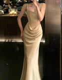 Pretty Prom Dress Square Neck Gala Gown Party Outfits Evening Dress HZ0319