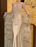 Pretty Prom Dress Square Neck Gala Gown Party Outfits Evening Dress HZ0319