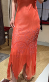 Pretty Prom Dress Chiffon Spaghetti Straps Beading Evening Dresses Gala Gown Cocktail Outfits HZ0319