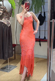 Pretty Prom Dress Chiffon Spaghetti Straps Beading Evening Dresses Gala Gown Cocktail Outfits HZ0319