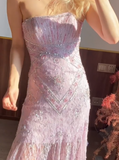 Chic Prom Dress Strapless Beading Evening Dresses Gala Gown Cocktail Outfits HZ0319
