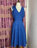 Fashion Prom Dress A Line V-neck Print Pleated Evening Dress Gala Gown Cocktail Outfits HZ0319