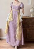 Pretty Imperial Prom Dress Square Neck Gala Gown Evening Dress Party Outfits HZ0319