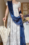 Beauty Imperial Prom Dress Square Neck Pleated Print Gala Gown Evening Dress Party Outfits HZ0319
