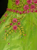 Stunning Ball Gown Green Strapless Pleated Tulle Quinceanera Dress Evening Dress 18th Prom Gown HZ0319