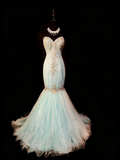 Sparkling Prom Dress Sweetheart Crystal Mermaid Formal Gown Evening Dress Gala Dress HZ0319
