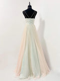 Stunning Prom Dress Spaghetti Straps Pleated Tulle Formal Gown Evening Dress Gala Dress HZ0319