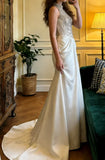 Gorgeous Prom Dress Crew Neck Beading Pleated Birthday Party Outfits Gala Gown Evening Dress HZ0319