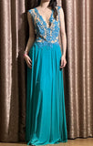 90s Elegant Prom Dress V-neck Pleated Formal Gala Gown Evening Dress Birthday Party Outfits HZ0319