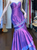 Charming Prom Dress Sweetheart Pleated Mermaid Gala Gown Fomal Evening Dress Graduation Dress HZ0319