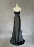 Elegant Spaghetti Straps Beading Hi-lo Ruffle Prom Dress Evening Dress Gala Dress HZ0319