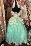 Sweet Prom Dress Off Shoulder Tulle Ball Gown Evening Dress Birthday Dress Quinceanera Dress Princess Dress HZ0319