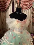 Sweet Prom Dress Off Shoulder Tulle Ball Gown Evening Dress Birthday Dress Quinceanera Dress Princess Dress HZ0319
