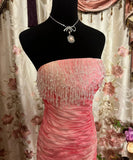 Sweet Prom Dress Strapless Pleated Mermaid Prom Gown Evening Dress Birthday Dress Business Dinner Dress HZ0319