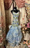 Stunning Prom Dress Halter Backless Print Prom Gown Evening Dress Gala Dress Business Dinner Dress HZ0319