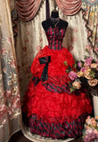 Cute Prom Dress Strapless Pleated Ball Dress Evening Dress Birthday Dress Sweet 16 Dress HZ0319