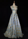 Stunning Prom Dress V-neck Floor Length Prom Dress Evening Dress Gala Dress Business Dinner Dress HZ0319
