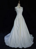 Elegant Wedding Dress A Line Floor Length Prom Dress Evening Dress Gala Dress Birthday Party Dress HZ0319