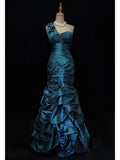 Gorgeous Prom Dress One Shoulder Pleated Flower Prom Gown Evening Dress Gala Dress Business Dinner Dress HZ0319