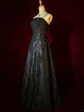 Pretty Prom Dress A Line Black Spaghetti Straps Evening Dress Prom Gown Gala Dress Business Dinner Dress HZ0319