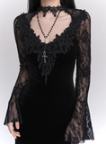 Halloween Costume Women Teenage Girl Dress Long Sleeves Gothic Dress Party Dress HZ0319