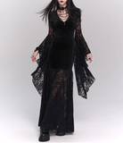 Newest Halloween Costume Black Women Teenage Girl Dress Long Sleeves Gothic Dress Party Dress HZ0319