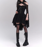 Halloween Costume Black Women Teenage Girl Dress Gothic Dress Party Dress HZ0319