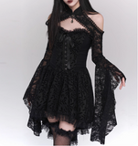Halloween Costume Black Women Teenage Girl Dress Gothic Dress Party Dress HZ0319