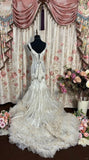 Stunning Prom Dress Straps Flower Pleated Mermaid Prom Gown Evening Dress Party Dress Gala Dress HZ0319