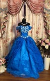 Pretty Prom Dress Sweetheart Flower Ruffle Pleated Ball Gown Evening Dress Gala Dress Masquerade Ball HZ0319