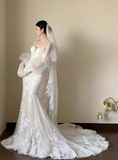 Beauty Wedding Dress Sweetheart Lace Mermaid Prom Dress Evening Dress Gala Dress HZ0319