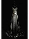 Stunning Prom Dress A Line V-neck Prom Gown Evening Dress Gala Dress Business Dinner Dress HZ0319