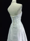 Charming Prom Dress A Line Strapless Pleated Wedding Dress Evening Dress Gala Dress Business Dinner Dress HZ0319