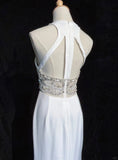 Charming Prom Dress Halter Backless Split Prom Gown Evening Dress Gala Dress HZ0319